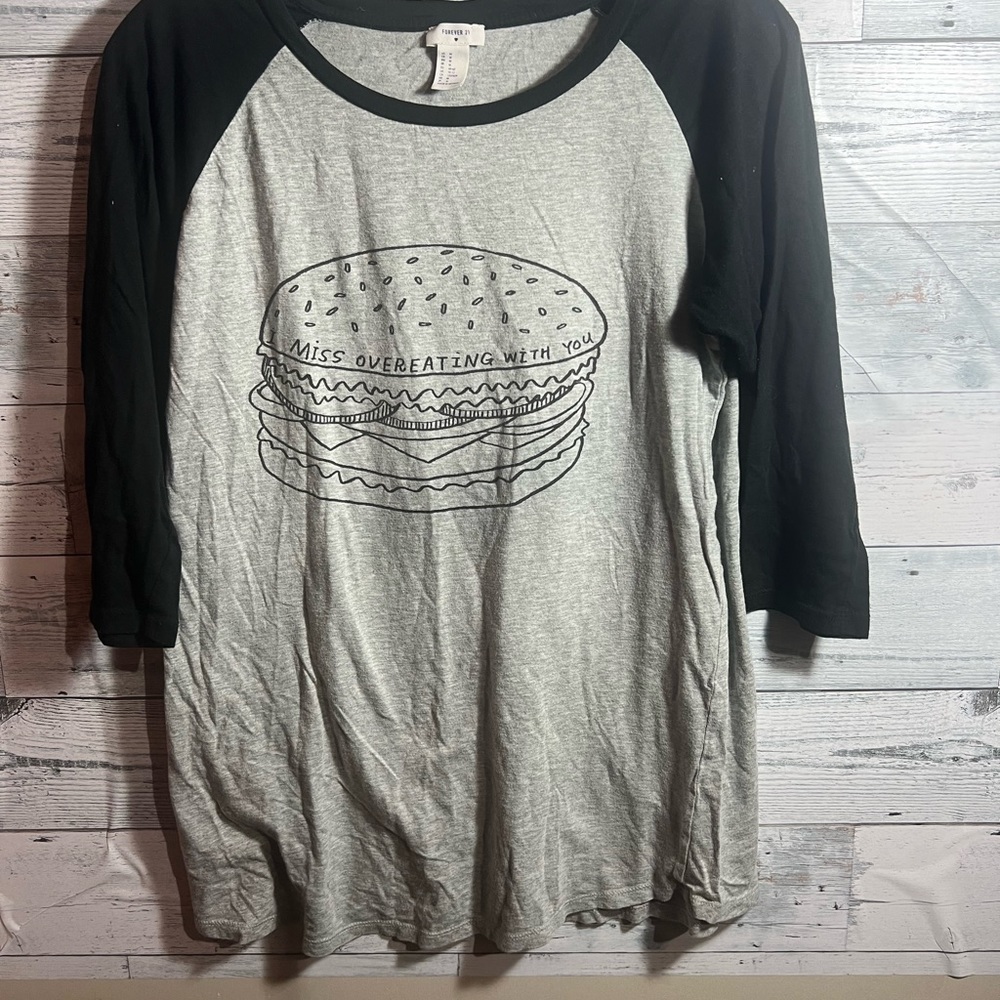 forever 21 miss overeating with shirt size M